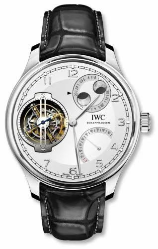 IWC Portugieser Constant-Force Tourbillon Double Moon Platinum / Silver IW5901-05 (IW590105)